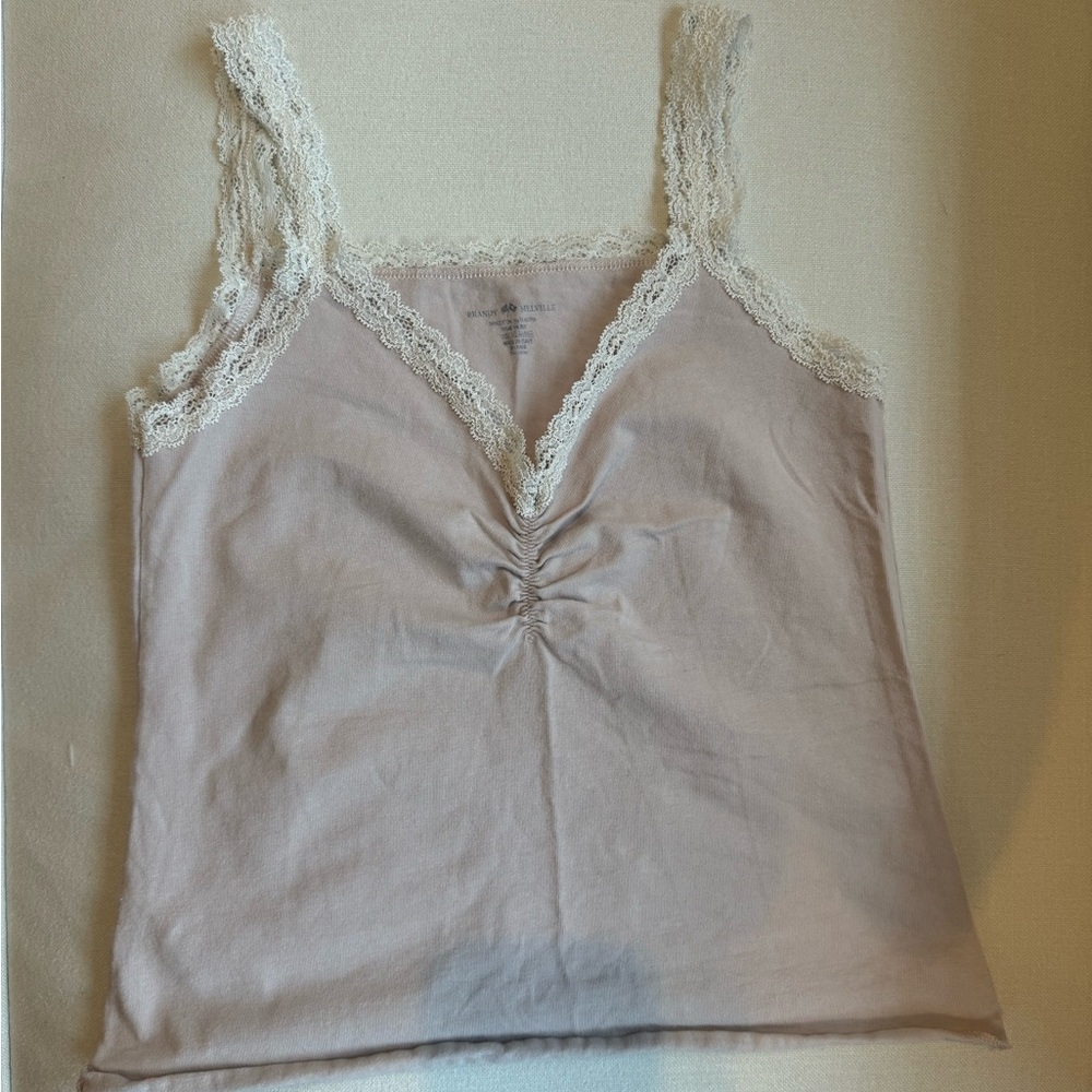 Mauve lace Brandy tank top